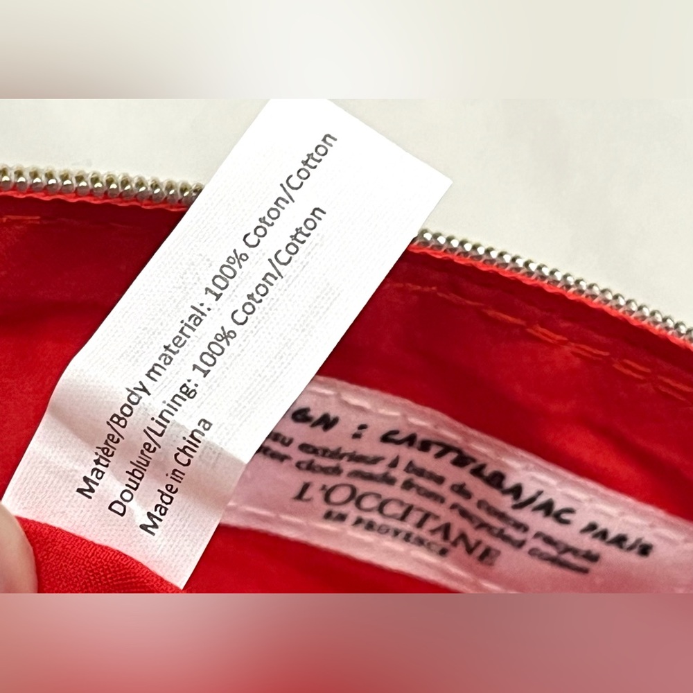 L'OCCITANE En Provence Earth Froendly Red and Blue Starry Makeup Cosmetics Bag - Picture 13 of 15